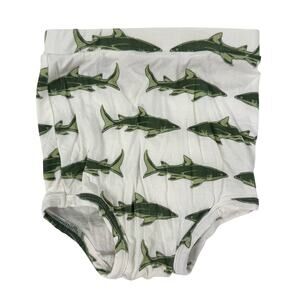 Kate Quinn Green Sharks Retro Bloomers Size 12-18 Months Bamboo